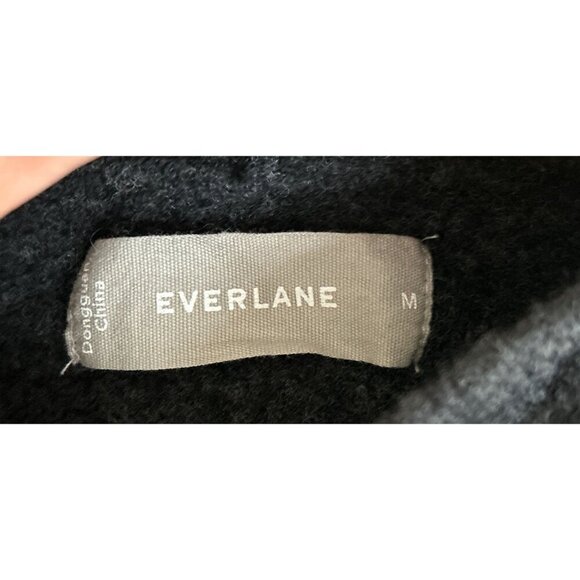 Everlane Wool Sweater Women’s Size XS Hoodie Pullover Gray Knit Pouch - Picture 4 of 8